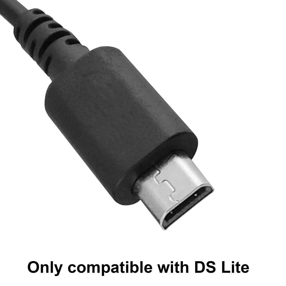 Cargador de Red 220V compatible con DS Lite NDSL DSL Negro Adaptador Toma Corriente Alimentador Casa Muro AC Charger