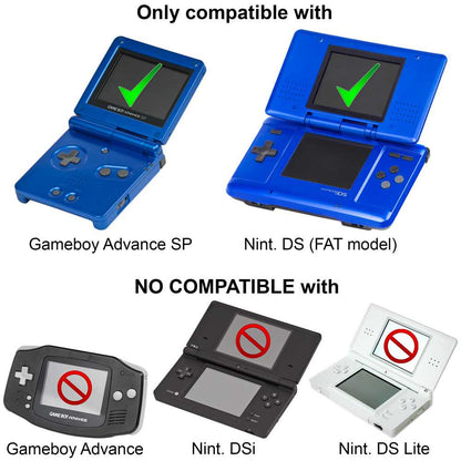 Cargador de Corriente Pared Enchufe Europeo Negro Compatible con DS Game Boy Advance SP NDS GBASP Alimentador Red Adaptador 2 Pin Europlug