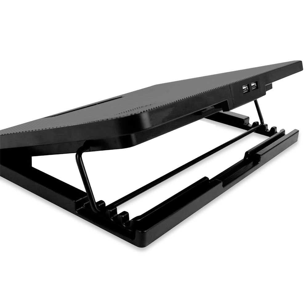 Base de Refrigeracion para portatil Laptop hasta 17'' USB 2 Ventiladores Luz Led