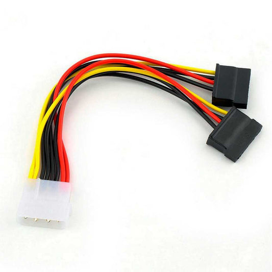 Adaptador de Cable de Alimentación en IDE Molex a SATA para Disco Duro CD DVD PC