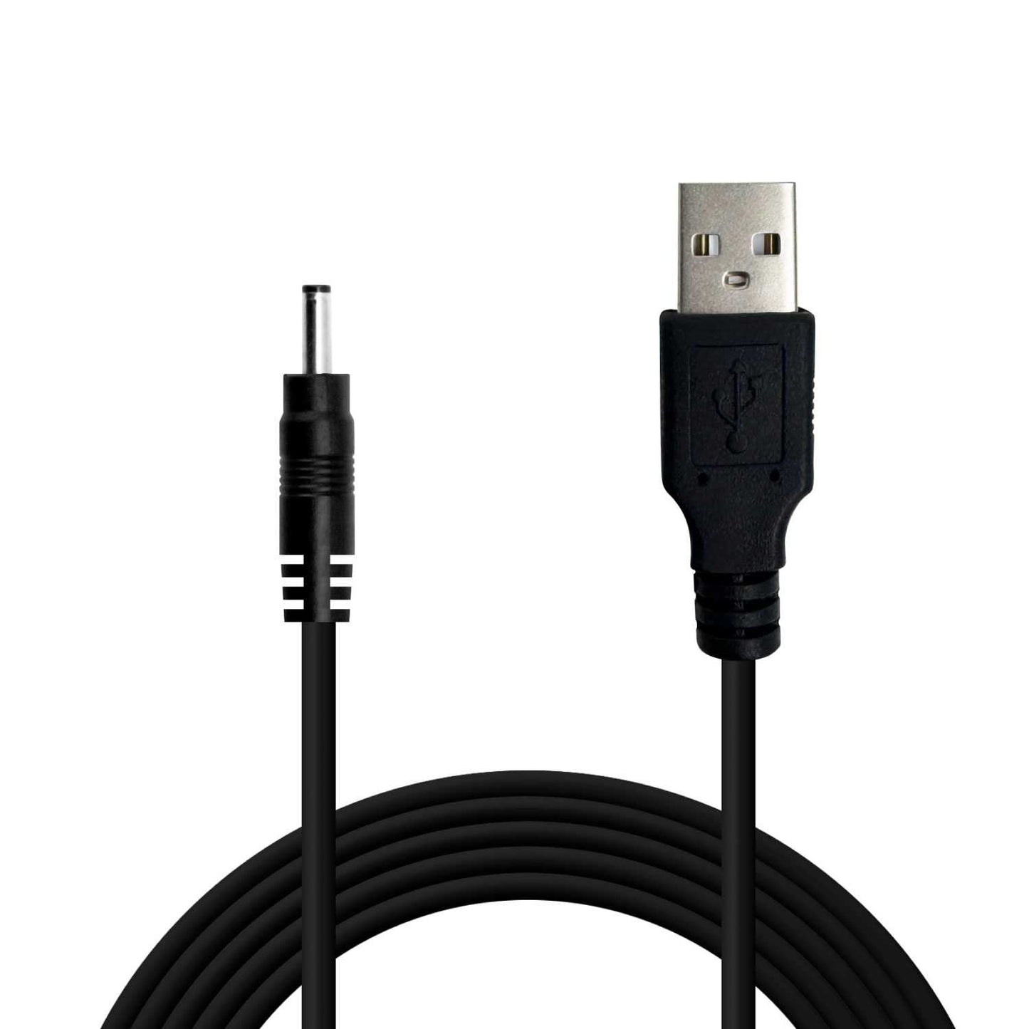 Cable USB Cargador para Tablet Android MP3 3.5mm 5V 2A Alimentacion DC Negro