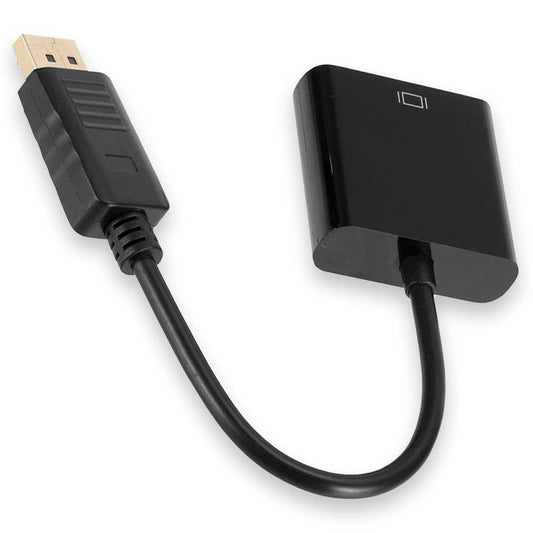 OcioDual Displayport a VGA, Adaptador Displayport a VGA, Entrada Display Port Salida SVGA Conversor Video Full HD 1080p para PC
