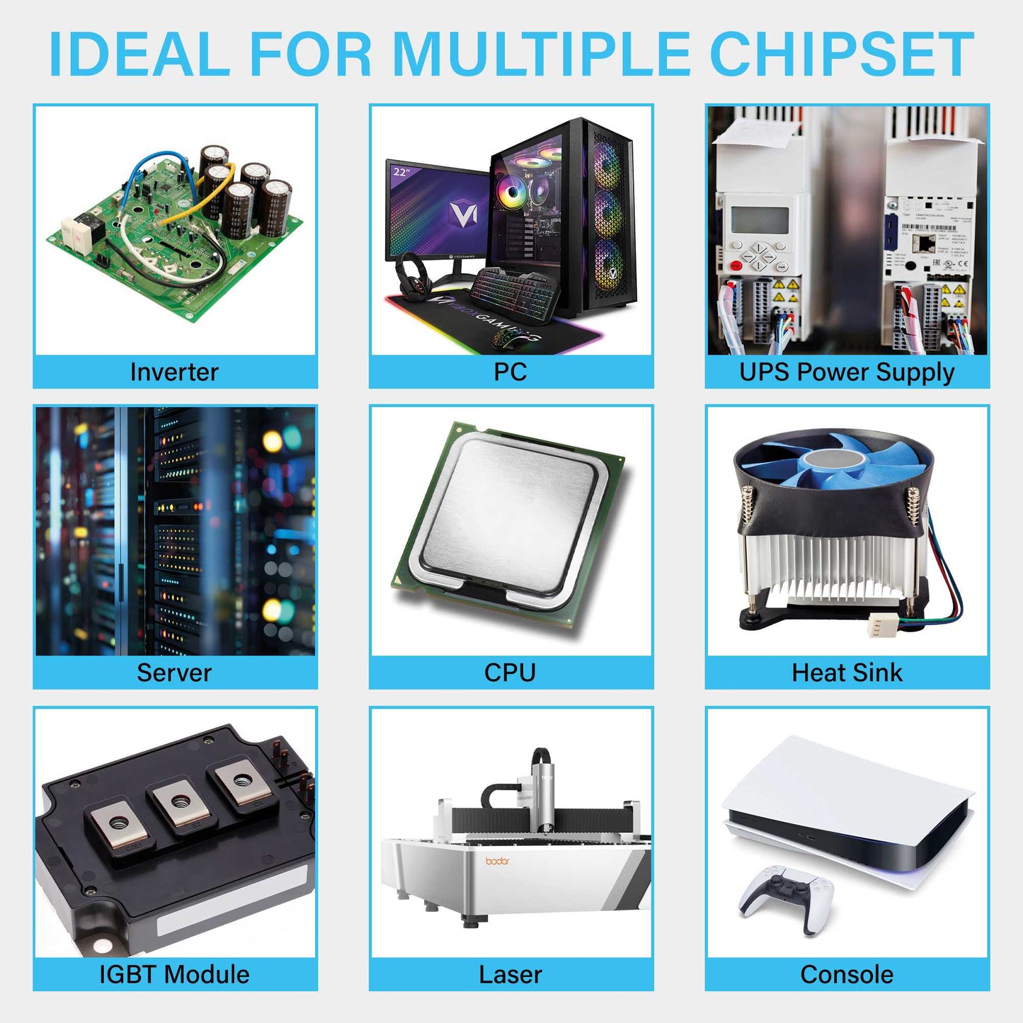 Pasta Térmica Halnziye HY883 6.5W/m-k Gris Jeringa de 2g Silicona Masilla Grasa Disipadora para Procesadores CPU