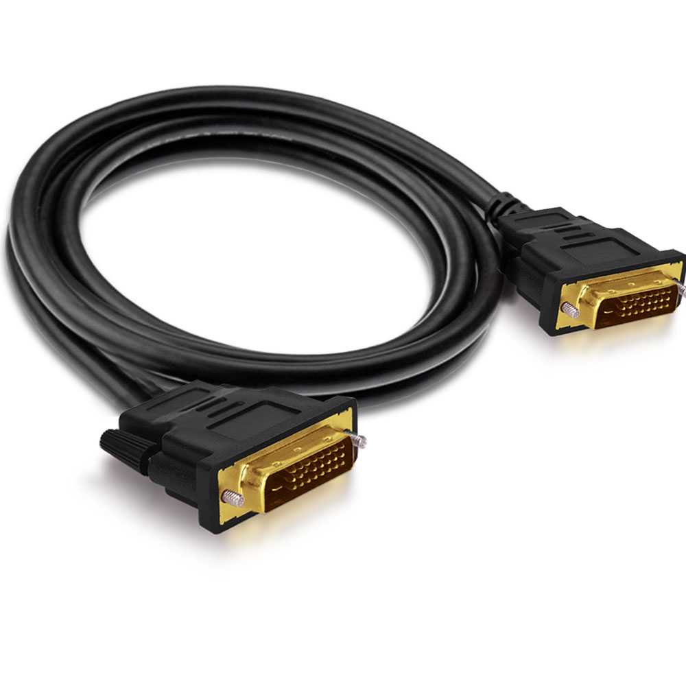 Cable Conector DVI a DVI Doble Macho M-M para Pantalla Ordenador de Mesa Portátil Monitor Proyector