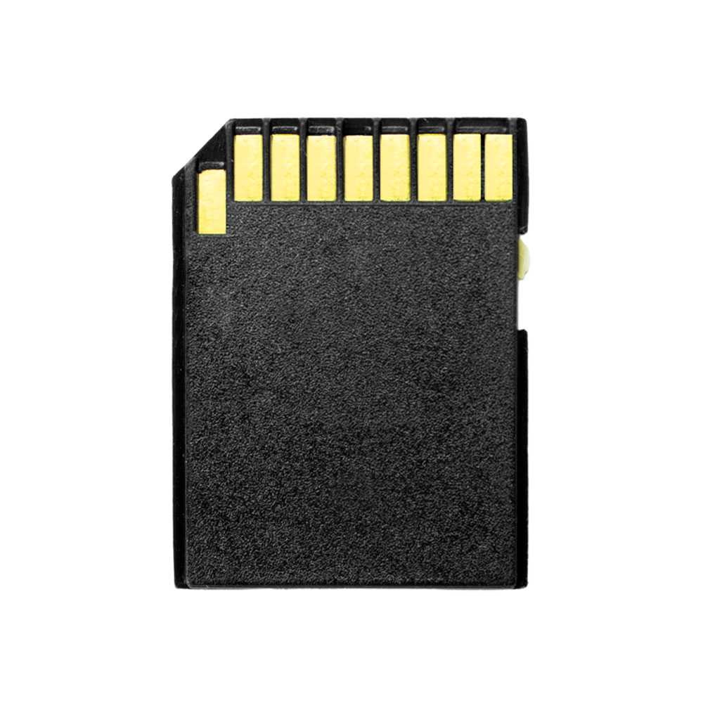 Adaptador de tarjeta de memoria Micro SD de plástico Adaptador microSD/microSDHC estándar Negro