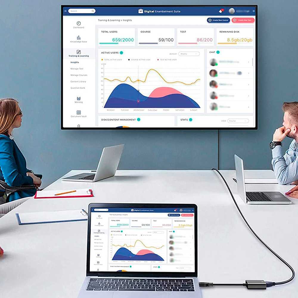 Adaptador de USB 3.0 a VGA SVGA Soporta Resolución de Imagen Hasta 1080p, Color Negro, para PC, Ordenador Portátil, Monitores, Proyectores, Admite Full HD