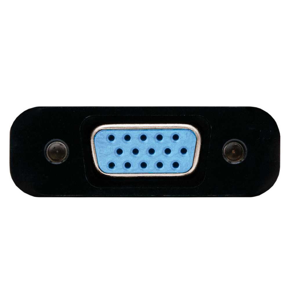 Nanocable 10.16.2001-BK Adaptador de HDMI a VGA M/H con Audio Alimentación Negro Conversor Sonido Jack 3.5mm para PC