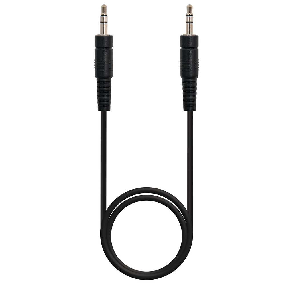 Nanocable 10.16.2001-BK Adaptador de HDMI a VGA M/H con Audio Alimentación Negro Conversor Sonido Jack 3.5mm para PC