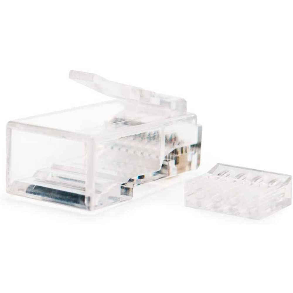 Nanocable 10.21.0201 Bolsa de 10 Conectores Cat.6 para Cable de Red RJ45 Transparente UTP Conector Clavija Clavijas LAN