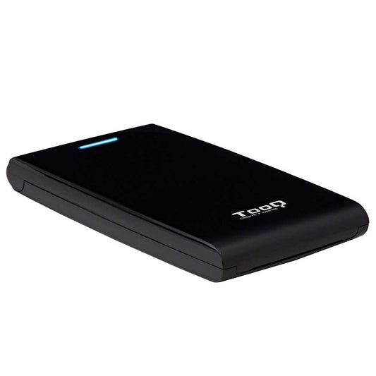 Tooq TQE-2526B Caja Externa USB 3.0 Ligera para Disco Duro SATA de 2.5 Pulgadas Negra Carcasa Discos Duros HDD/SSD