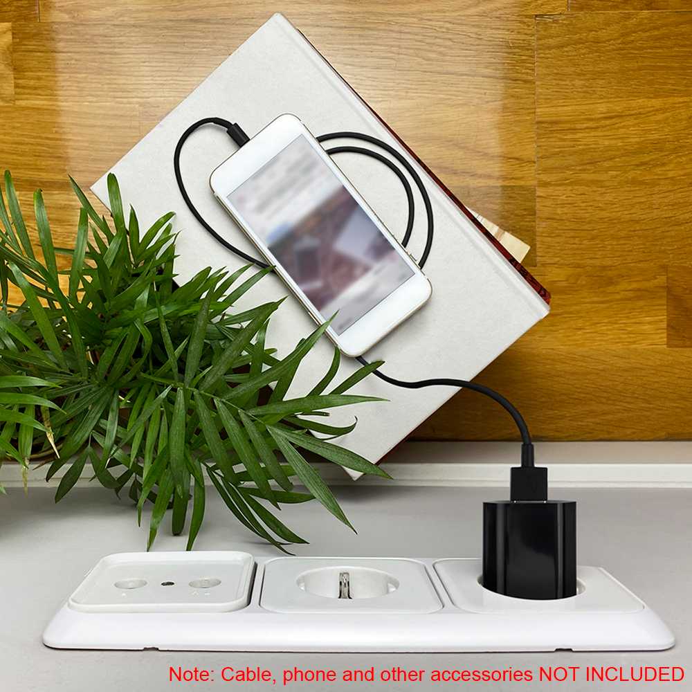 NANOCABLE Cargador de Pared USB 5W Negro 10.10.2002 5V 1A Alimentador Carga Adaptador Red Compacto para Smartphones