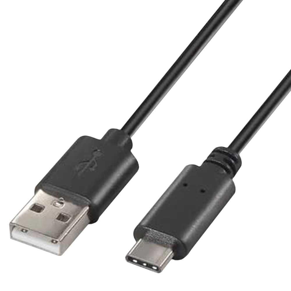 Nanocable 10.01.2101 Cable 1m Carga 3A Datos de USB 2.0 a Tipo C 7mm Negro para Teléfonos Móviles Smartphones Tablets
