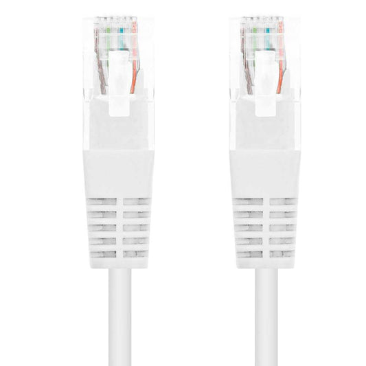 Nanocable 10.20.0400-W 0.5m Cat.6 Cable de Red RJ45 Macho Blanco para PC Ordenador Portátil Consolas Routers Impresoras TV Ethernet Internet LAN Local Area Network UTP 8P8C