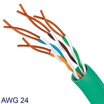 Nanocable 10.20.0403-GR 3m Cat.6 Verde Cable de Red RJ45 Macho LAN Local Area Network UTP para PC Portátil TV
