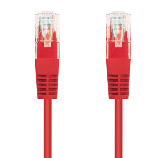 Nanocable 10.20.0403-R 3m Cat.6 Cable de Red RJ45 LAN Local Area Network Rojo para PC Ordenador Portátil Router Switch Consolas Latiguillo Internet UTP Doble Macho