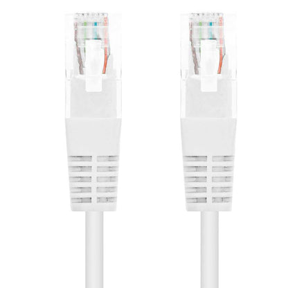 Nanocable 10.20.0400-L30-W 30cm Cat.6 Blanco Cable de Red RJ45 M/M para PC Ordenador Portatil Consolas TV Routers Redes Internet Impresoras Latiguillo LAN 8P8C Local Area Network