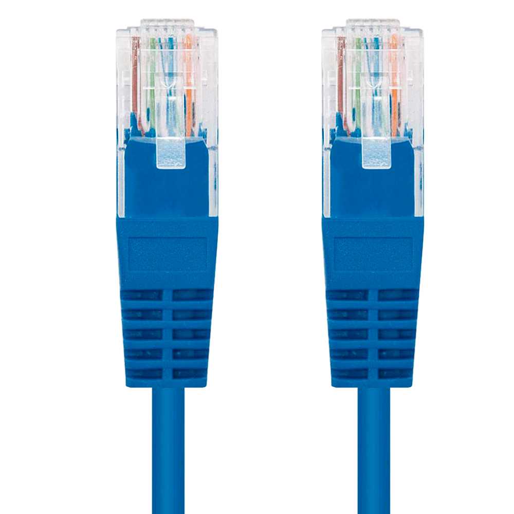 Nanocable 10.20.0400-L30-BL 30cm Cat.6 Azul Cable de Red RJ45 M/M para PC Ordenador Portatil Consolas TV Routers Redes Internet Impresoras Latiguillo LAN 8P8C Local Area Network