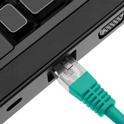 Nanocable 10.20.0400-L30-GR 30cm Cat.6 Verde Cable de Red RJ45 M/M para PC Ordenador Portatil Consolas TV Routers Redes Internet Impresoras Latiguillo LAN 8P8C Local Area Network
