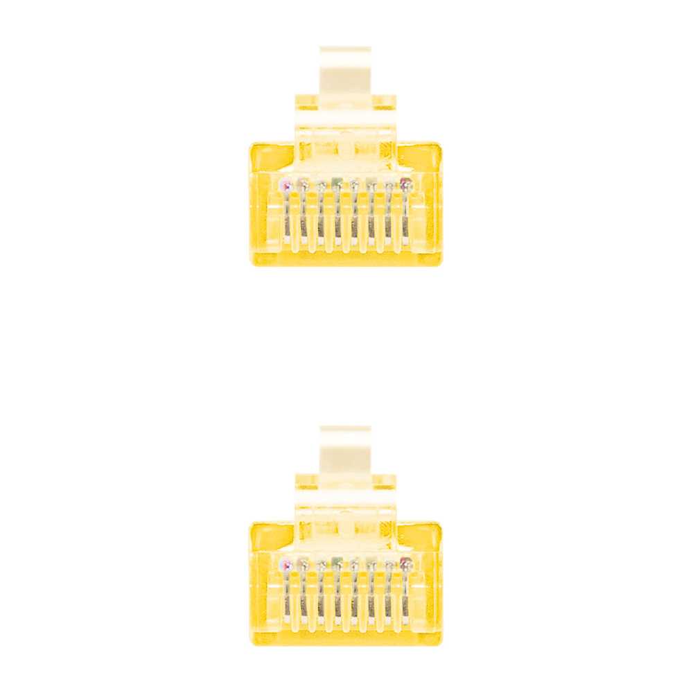 Nanocable 10.20.0401-Y 1m Cat.6 Amarillo Cable de Red RJ45 M/M para PC Ordenador Portatil Consolas TV Routers Redes Internet Impresoras Latiguillo LAN 8P8C Local Area Network