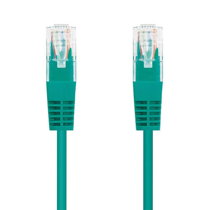 Nanocable 10.20.0401-GR 1m Cat.6 Verde Cable de Red RJ45 M/M para PC Ordenador Portatil Consolas TV Routers Redes Internet Impresoras Latiguillo LAN 8P8C Local Area Network