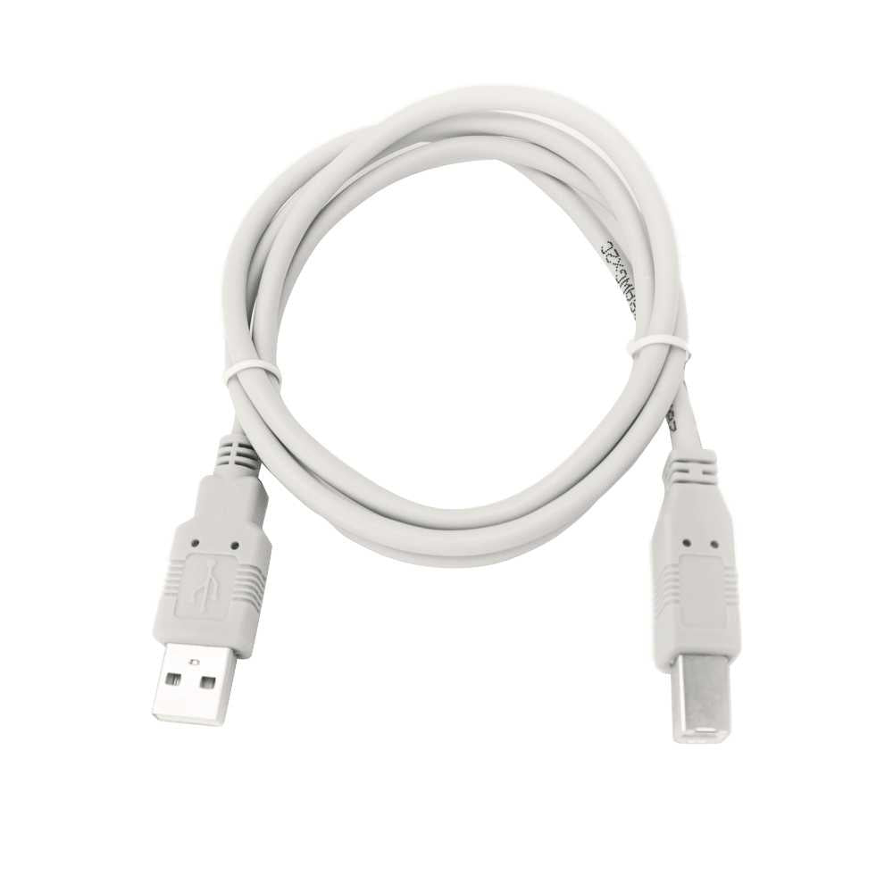 NANOCABLE Cable USB 2.0 Macho para Impresora Tipo A/M-B/M Beige 10.01.0102-BK 1m Compatible Epson Canon Brother HP