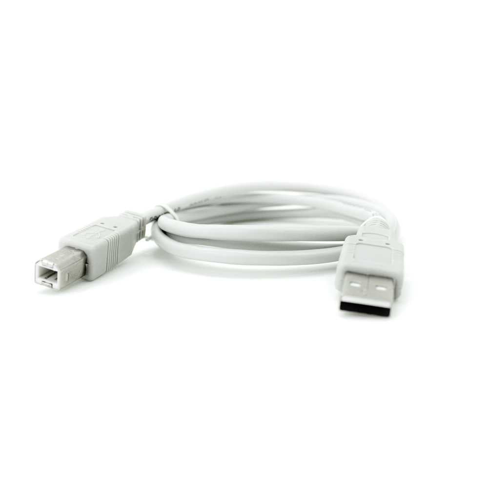 NANOCABLE Cable USB 2.0 Macho para Impresora Tipo A/M-B/M Beige 10.01.0102-BK 1m Compatible Epson Canon Brother HP