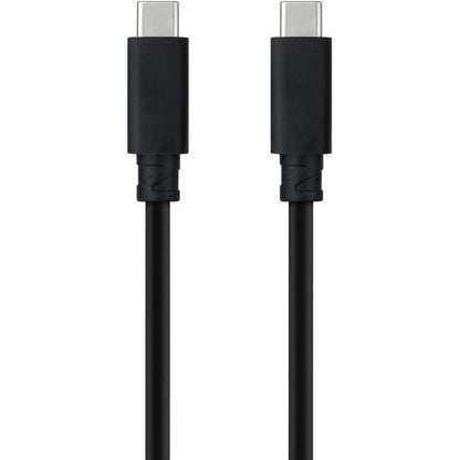 NANOCABLE Cable USB 3.1 Gen2 10Gbps 5A, Negro, 0.5 m USB-C/M-USB-C/M
