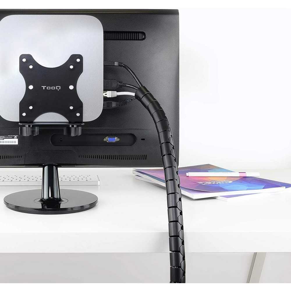 Nanocable Tubo Organizador de Cables Universal 25mm x 3m, Flexible, Color Negro