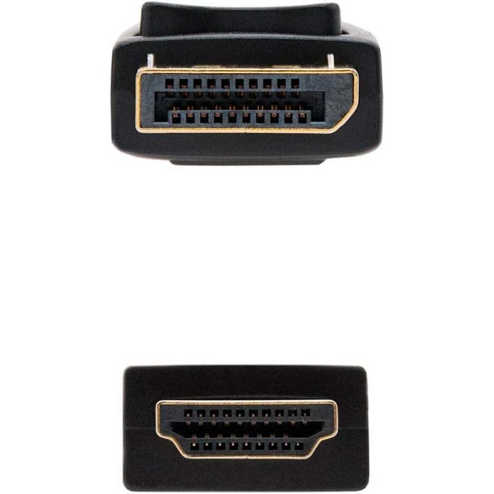 Nanocable 10.15.4302 2m Cable Adaptador Displayport DP a HDMI Doble Macho Negro