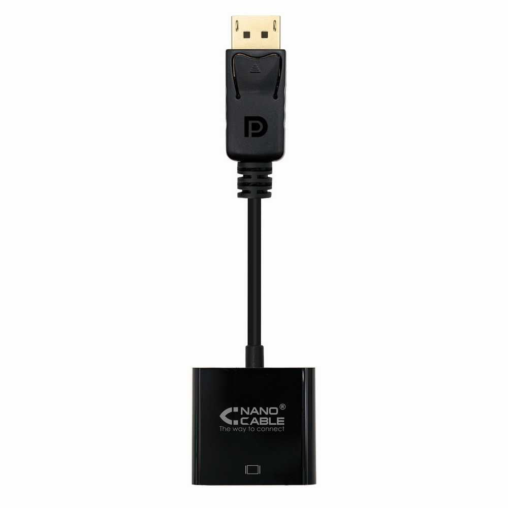 Cable de DisplayPort Macho a SVGA Hembra Negro para Monitores, Ordenadores DP 15cm