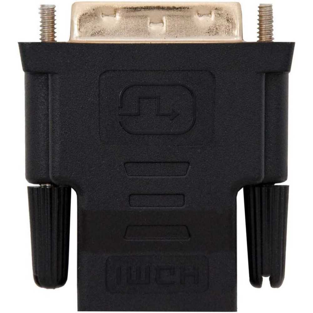Adaptador DVI a Conector Tipo HDMI 24+1/M-HDMI A/H Convertidor Negro Ordenador Monitor Projector HDTV