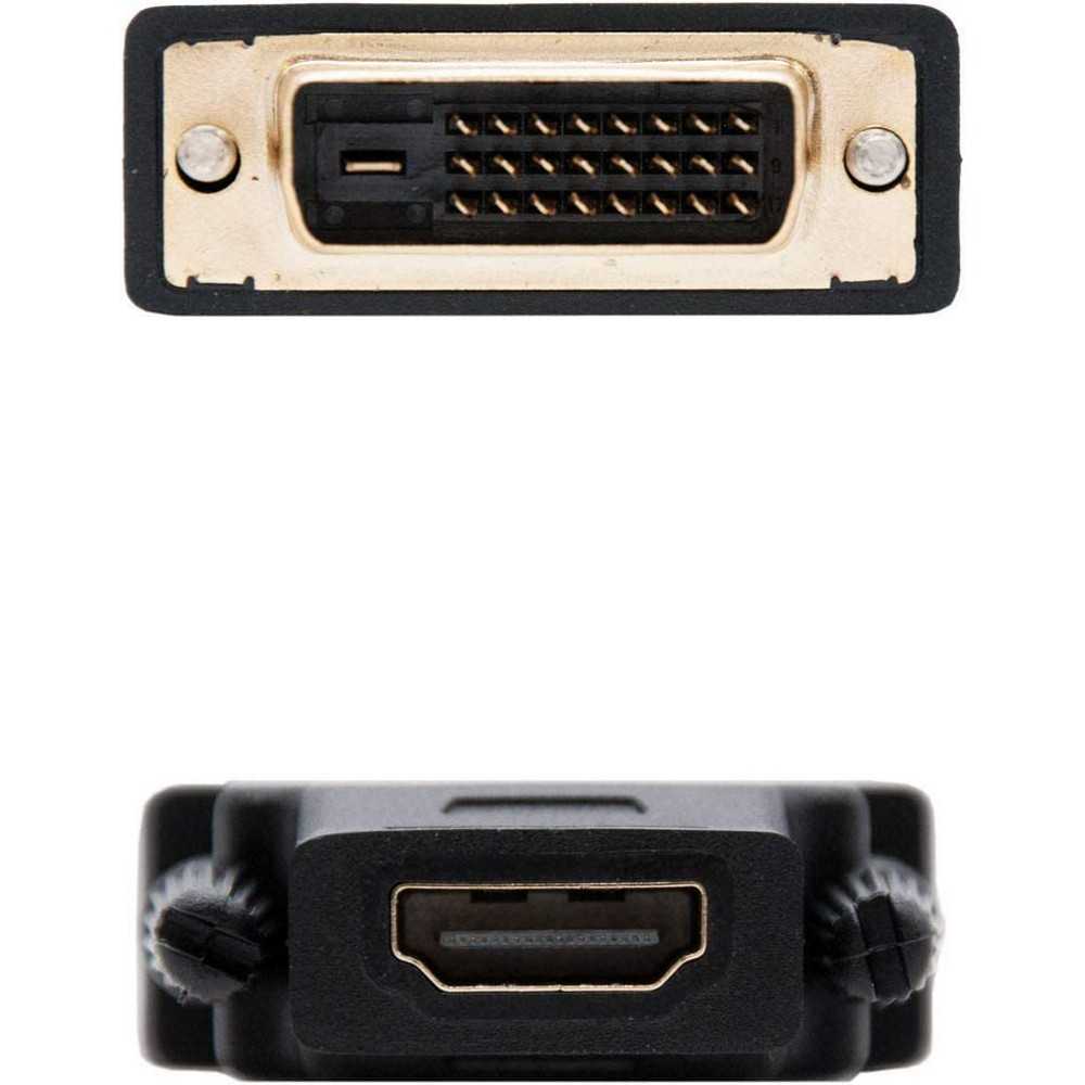 Adaptador DVI a Conector Tipo HDMI 24+1/M-HDMI A/H Convertidor Negro Ordenador Monitor Projector HDTV