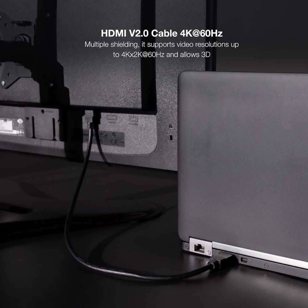 Nanocable 10.15.3800 - Câble HDMI V2.0 4K@60Hz 18Gbps A/M-A/M, 0,5 m, Couleur Noir