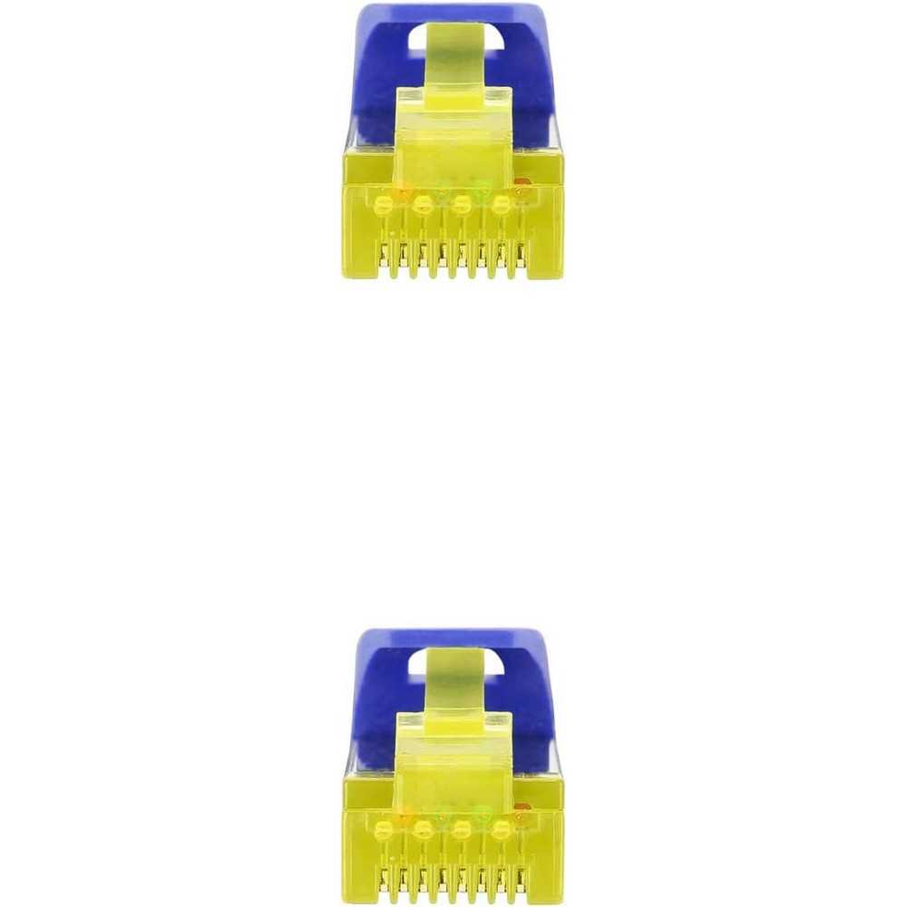 Cable de Red Ethernet RJ45 LSZH Cat.6A SFTP, AWG26, 100% Cobre, Libre de alogenos, Azul, latiguillo de 2 m