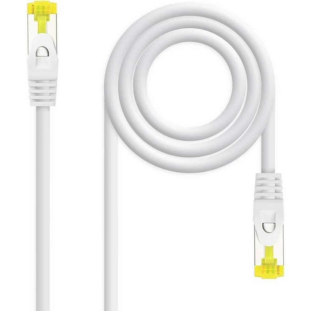 NANOCABLE Cable de Red Ethernet RJ45 LSZH Cat.6A SFTP, AWG26, Blanco, latiguillo de 2.0mts