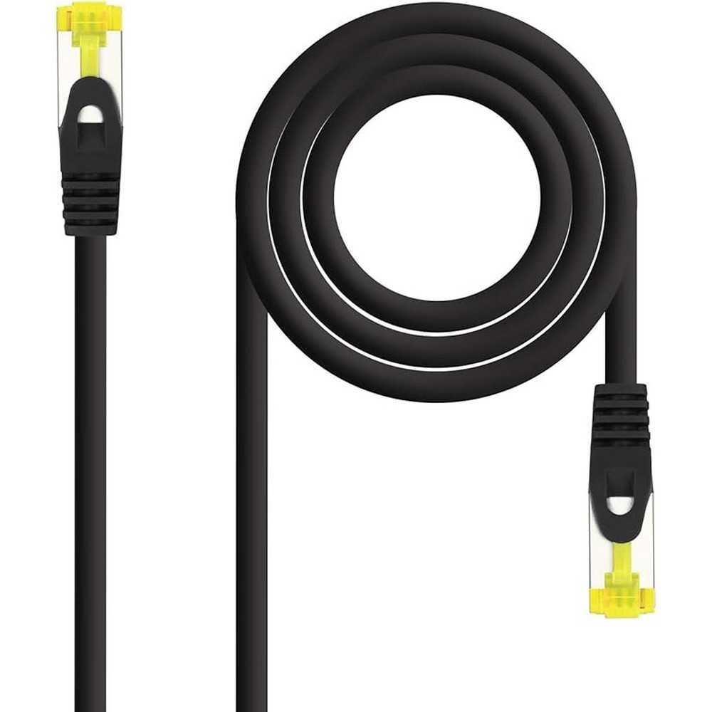 Cable de Red Ethernet RJ45 LSZH Cat.6A SFTP, AWG26, Negro, latiguillo de 2.0mts