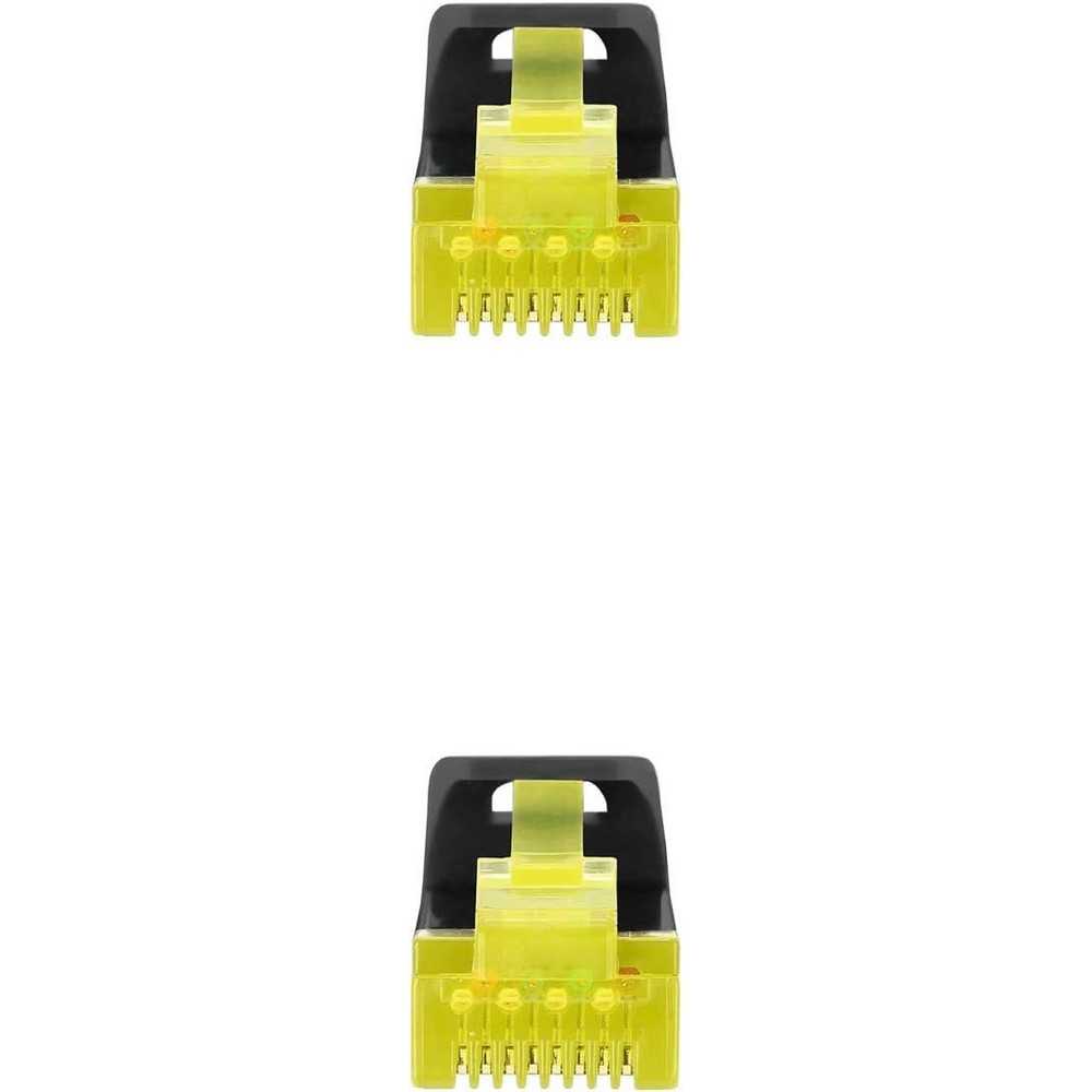 Cable de Red Ethernet RJ45 LSZH Cat.6A SFTP, AWG26, Negro, latiguillo de 2.0mts