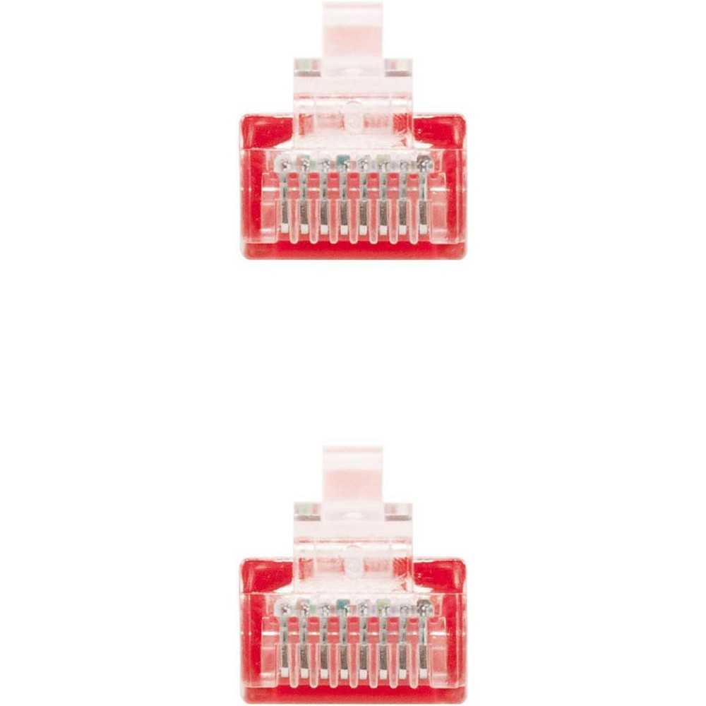 Cable de red Ethernet RJ45 Cat.5e UTP AWG24, rojo, latiguillo de 2mts