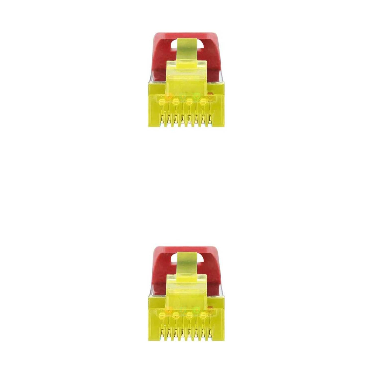 Cable de Red Ethernet RJ45 LSZH Cat.6A SFTP, AWG26, 100% Cobre, Libre de alogenos, Rojo, latiguillo de