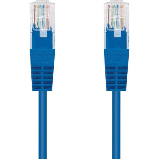 Cable de red Ethernet RJ45 Cat.6 UTP AWG24, 100% cobre, Azul, latiguillo de 1mts