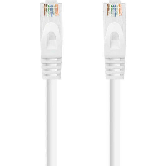 Cable de Red Ethernet RJ45 LSZH Cat.6A UTP, AWG24, 100% Cobre, Libre de alogenos, Blanco, latiguillo de 3 m