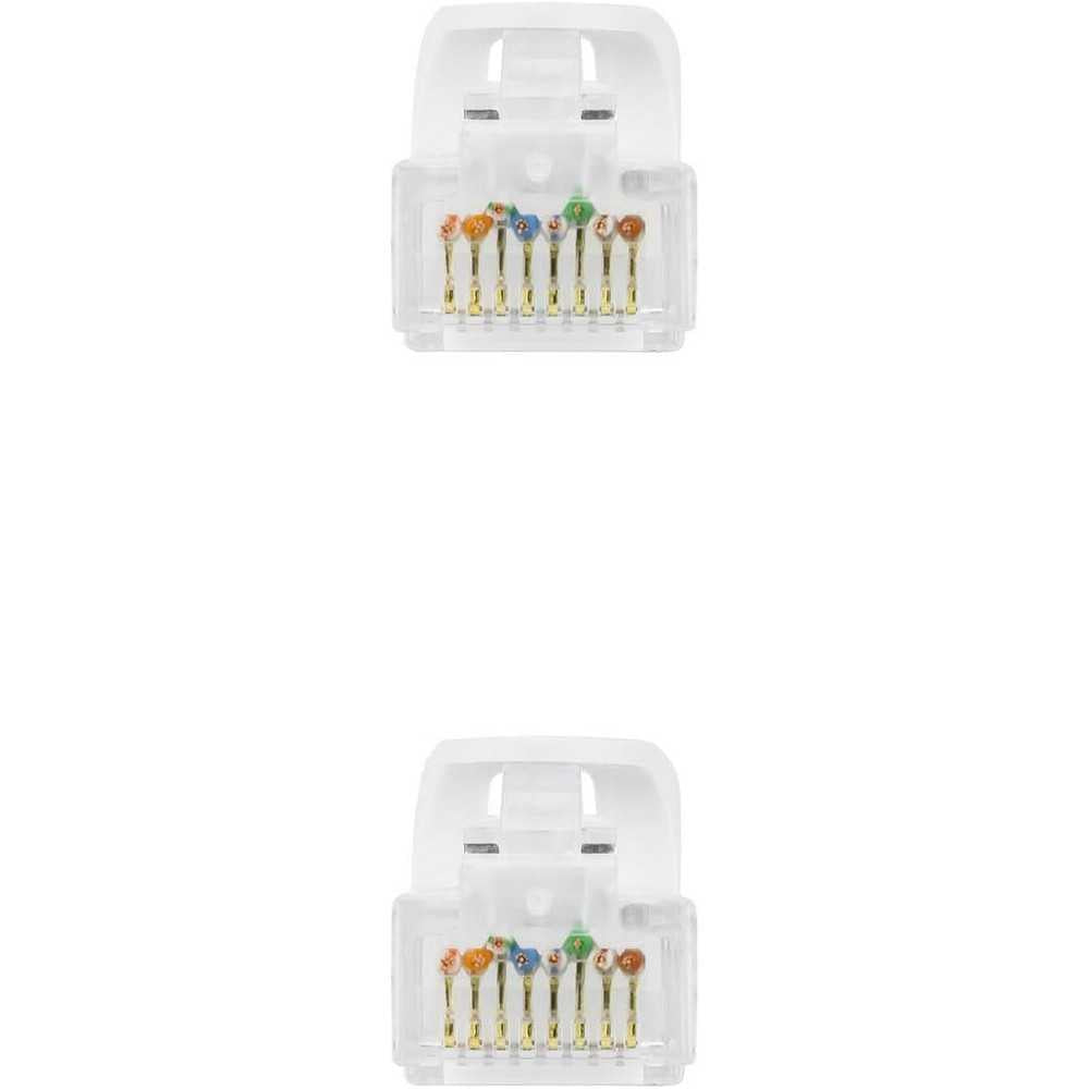 Cable de Red Ethernet RJ45 LSZH Cat.6A UTP, AWG24, 100% Cobre, Libre de alogenos, Blanco, latiguillo de 3 m