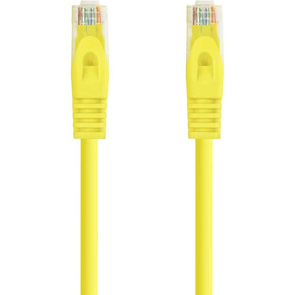 Cable de Red Ethernet RJ45 LSZH Cat.6A UTP, AWG24, 100% Cobre, Libre de alogenos, Amarillo, latiguillo