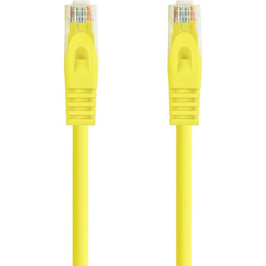 Cable de Red Ethernet RJ45 LSZH Cat.6A UTP, AWG24, 100% Cobre, Libre de alogenos, Amarillo, latiguillo
