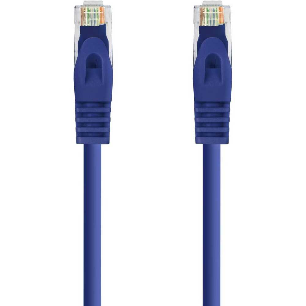 Cable de Red Ethernet RJ45 LSZH Cat.6A UTP, AWG24, 100% Cobre, Libre de alogenos, Azul, latiguillo de