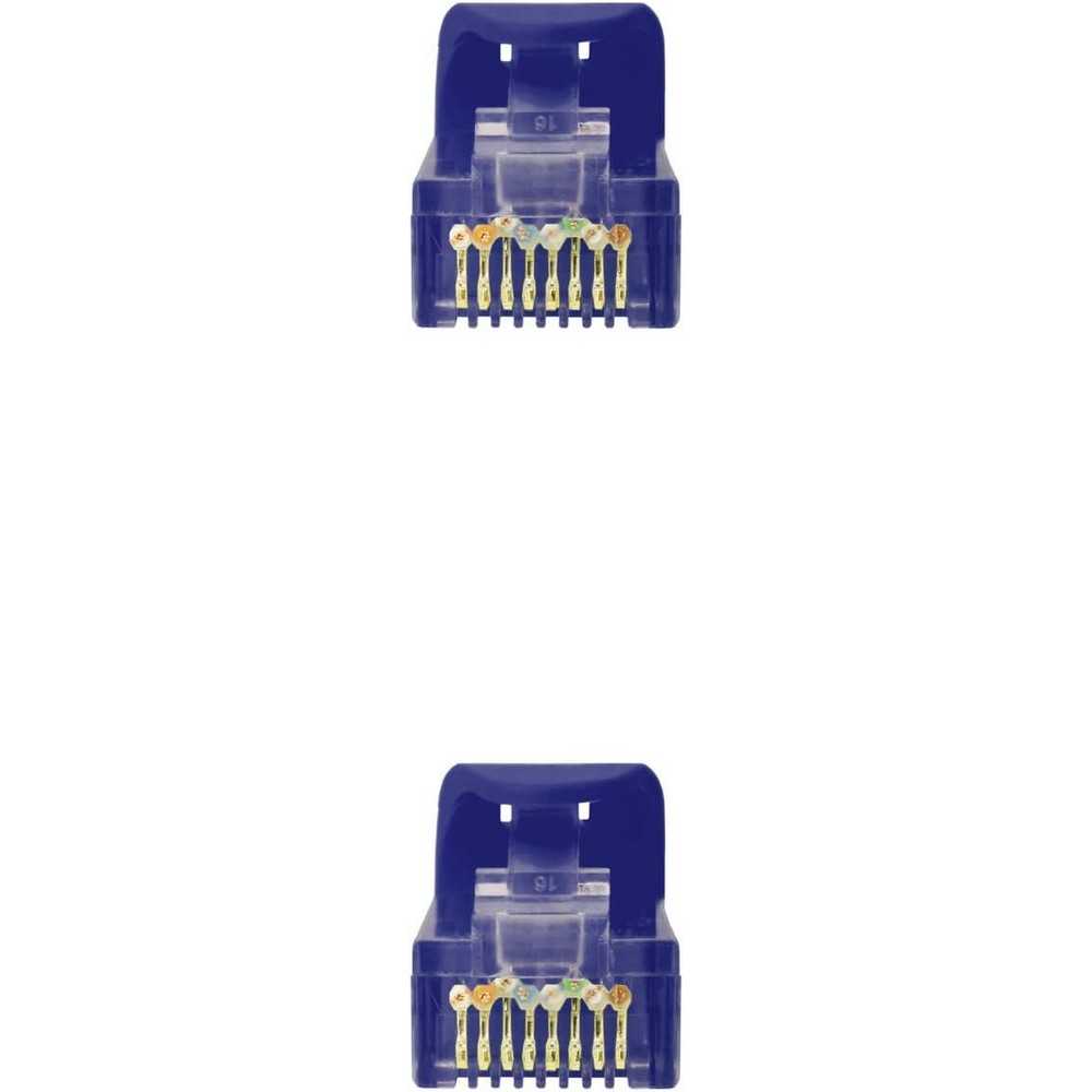 Cable de Red Ethernet RJ45 LSZH Cat.6A UTP, AWG24, 100% Cobre, Libre de alogenos, Azul, latiguillo de