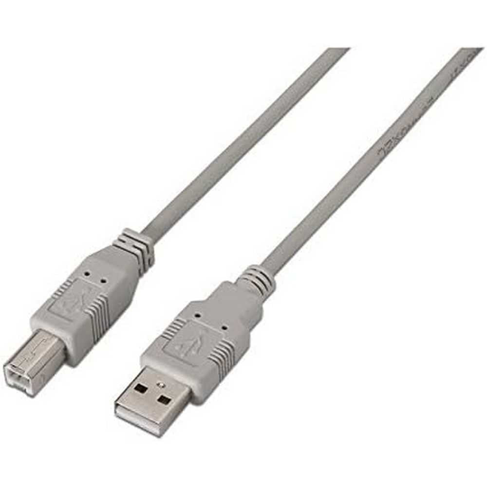 NANOCABLE Cable Usb 2.0 para Impresora, Tipo A/M-B/M, Macho-Macho, Beige, 3Mts