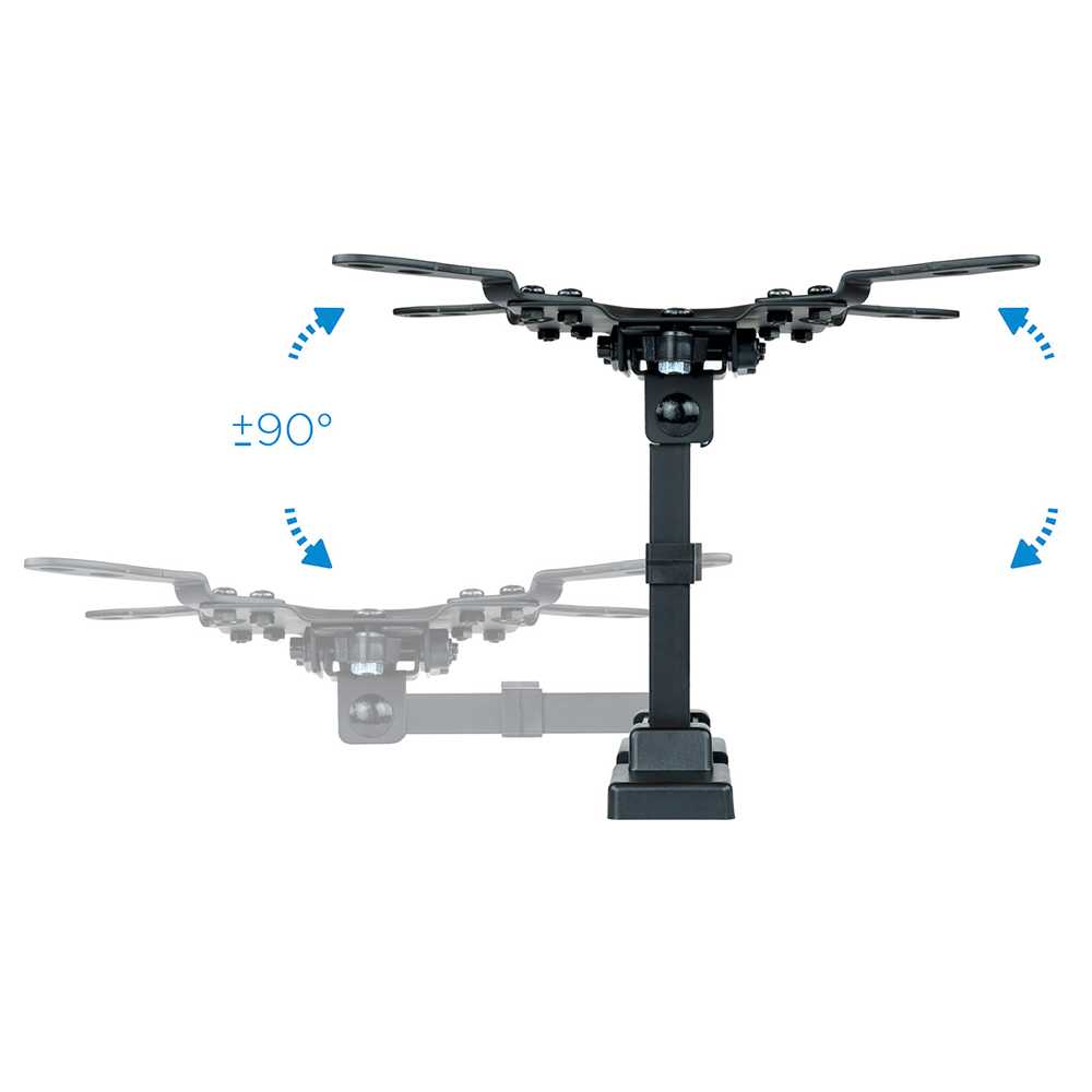 TooQ LP2042TNL-B Soporte Inclinable Giratorio de Pared para Monitor/TV/LED de 13 a 42 Pulgadas Inclinación Ajustable