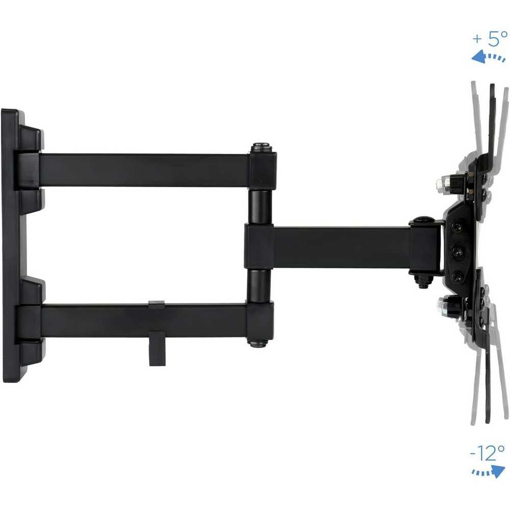 Soporte Inclinable y Giratorio de Pared para Monitor/TV/Led de 13' a 42' Metal Negro 20 kg
