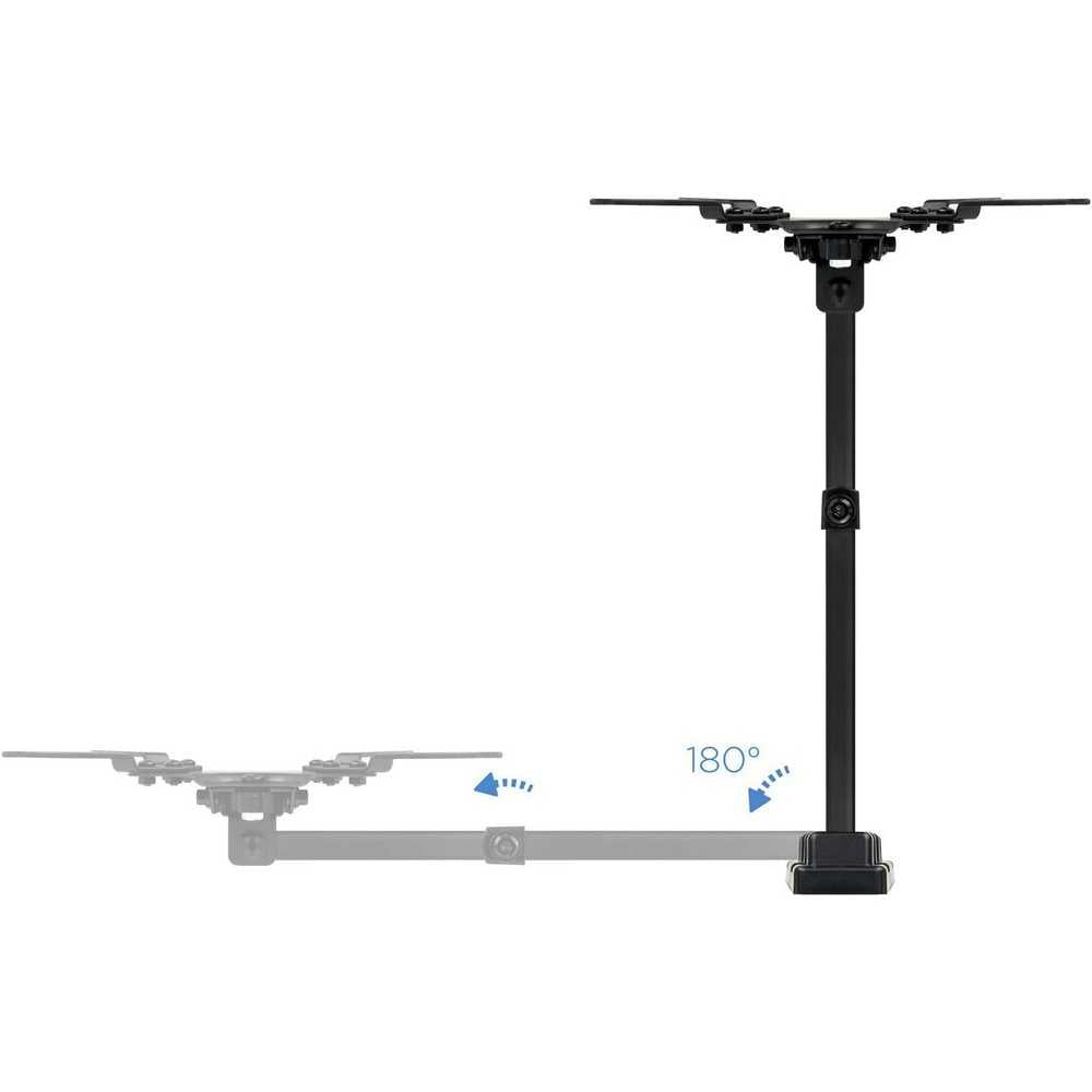 Soporte Inclinable y Giratorio de Pared para Monitor/TV/Led de 13' a 42' Metal Negro 20 kg